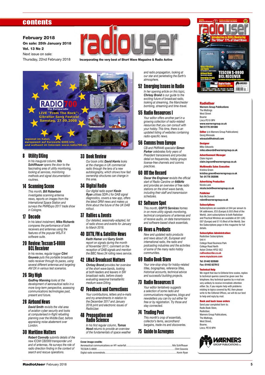 Radio User Preview Pages