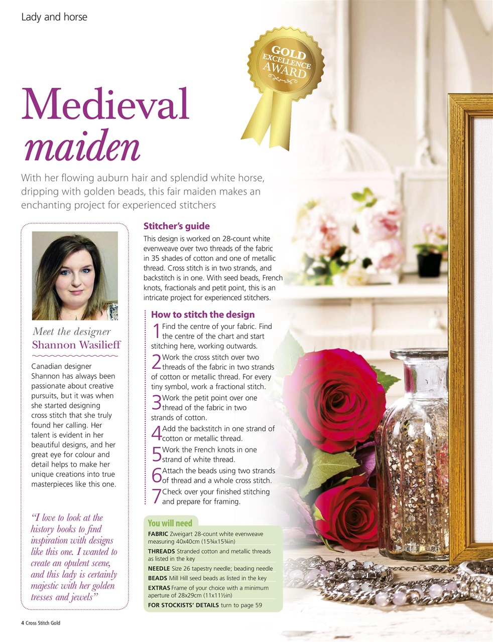 Cross Stitch Gold Preview Pages