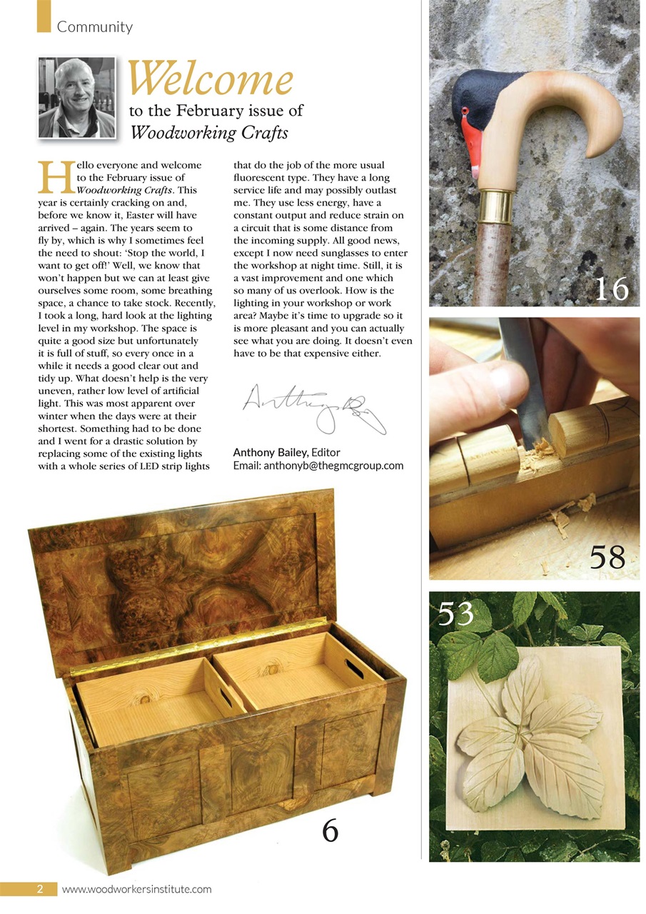 Woodworking Crafts Magazine Preview Pages