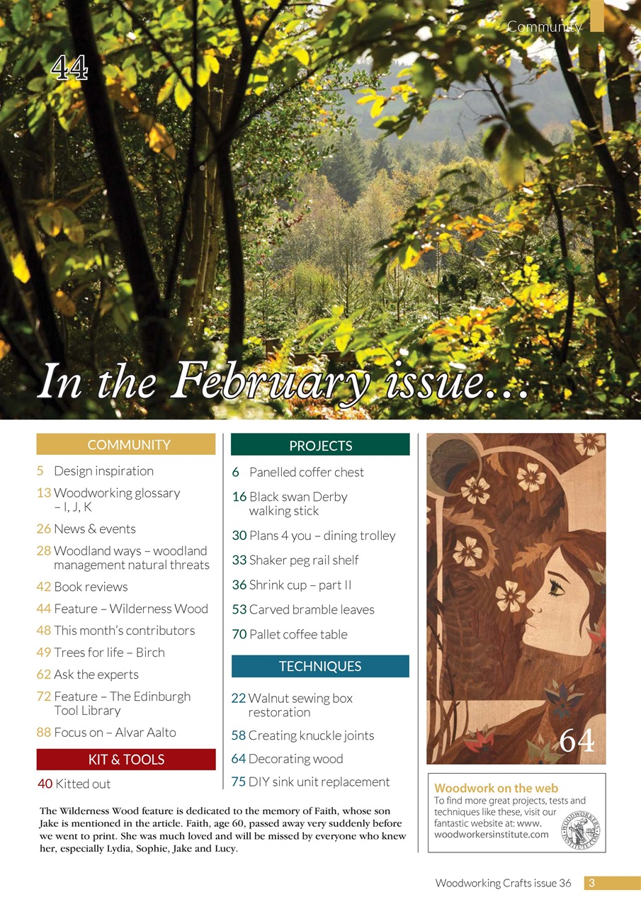 Woodworking Crafts Magazine Preview Pages