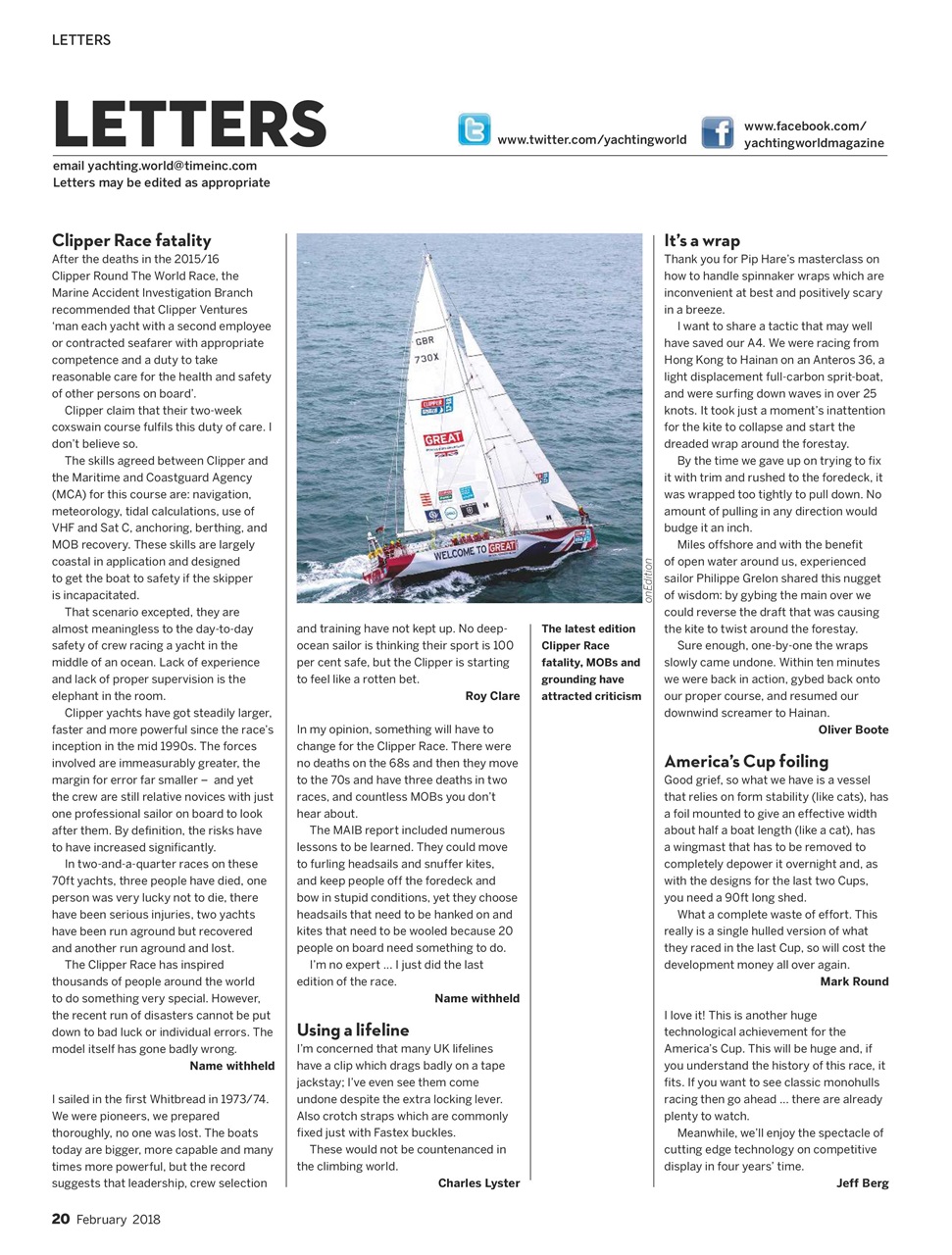 Yachting World Preview Pages