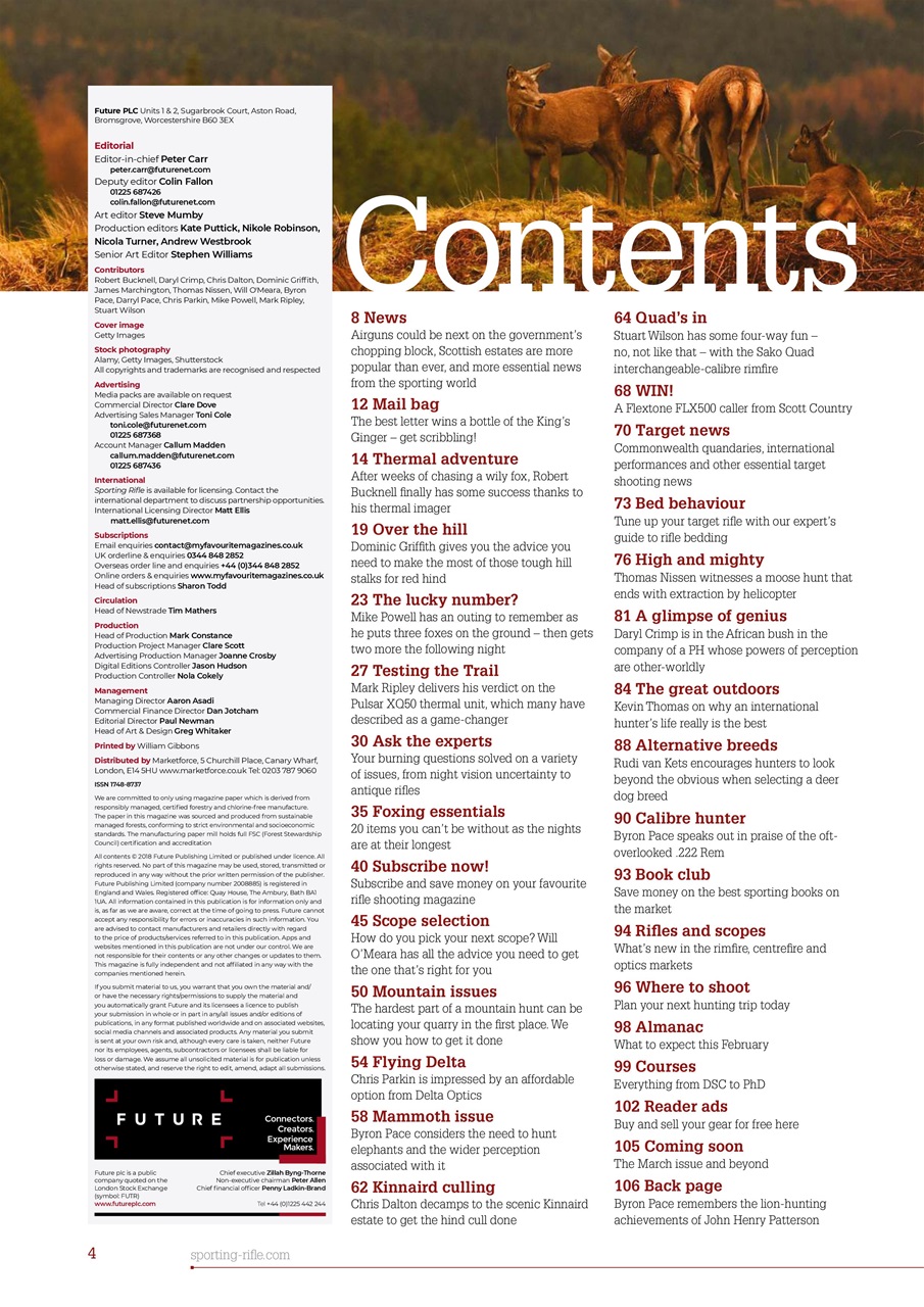 Sporting Rifle Preview Pages