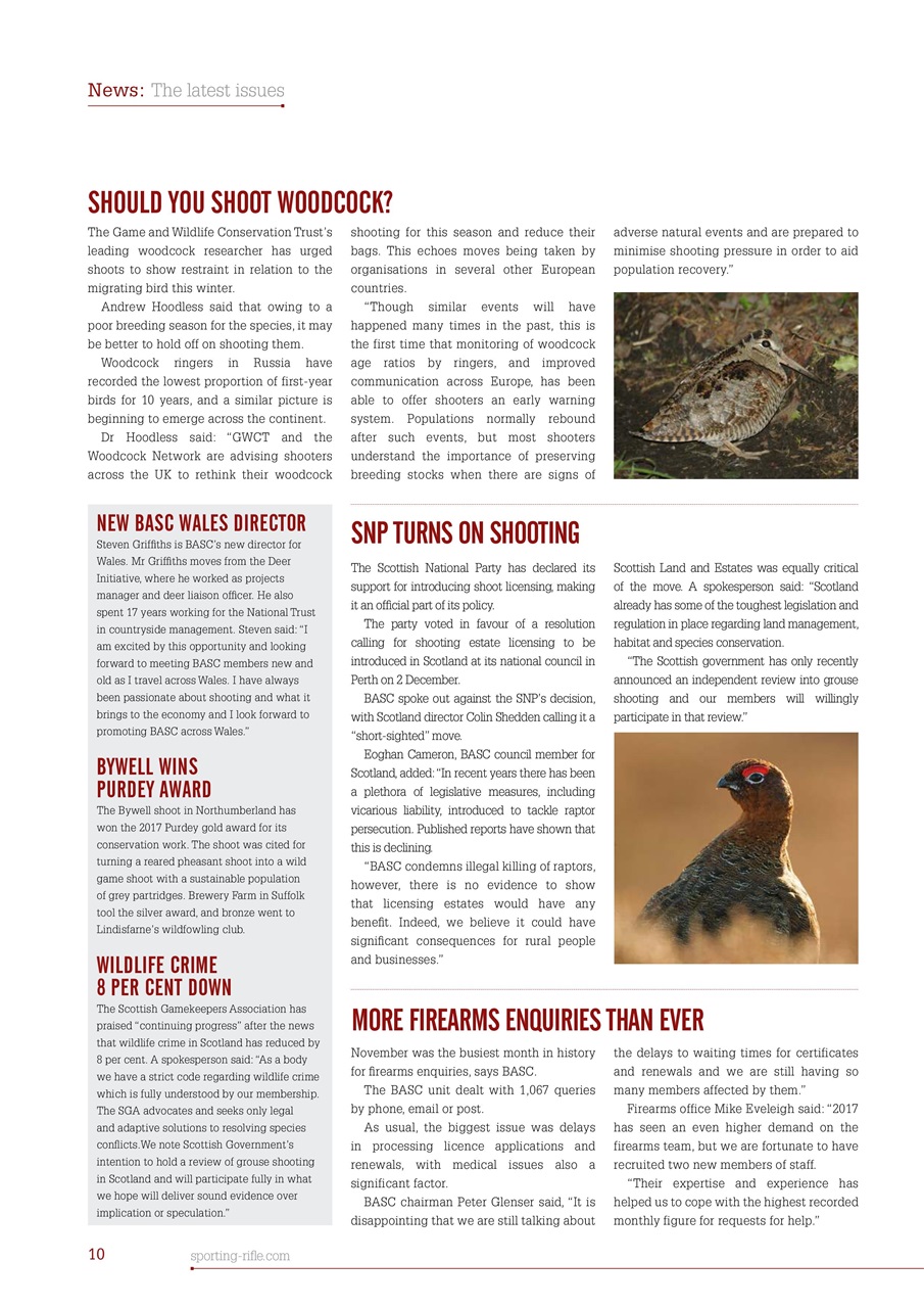 Sporting Rifle Preview Pages