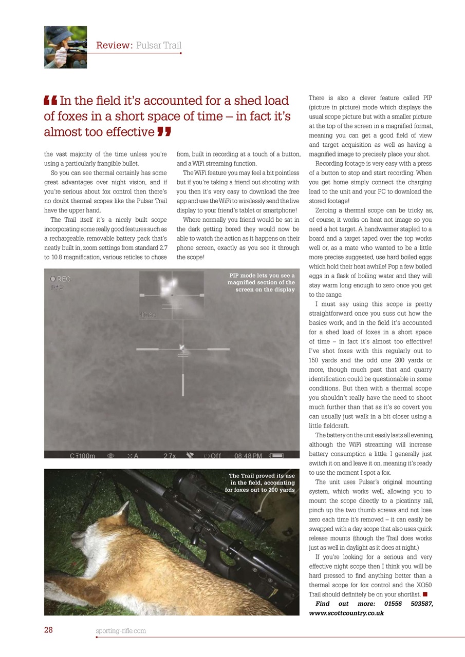 Sporting Rifle Preview Pages