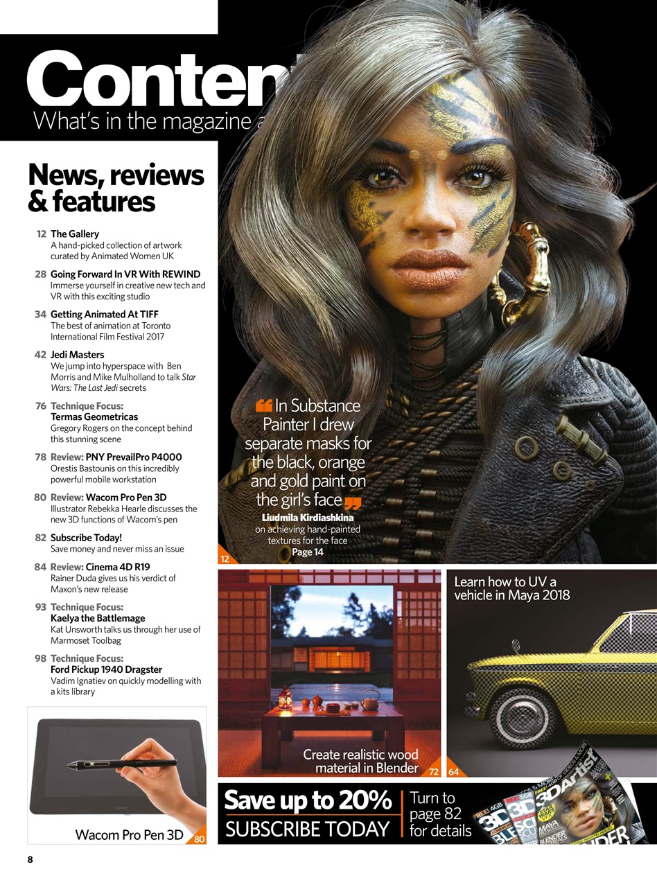 3D Artist Preview Pages