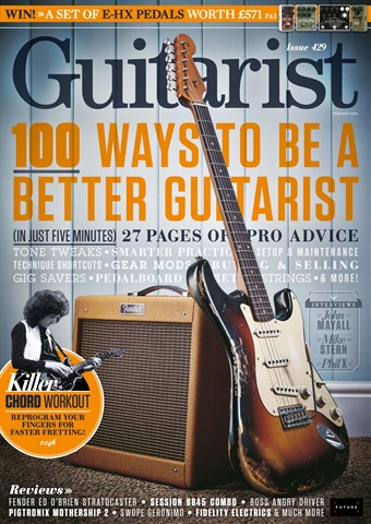 Guitarist issue February 2018