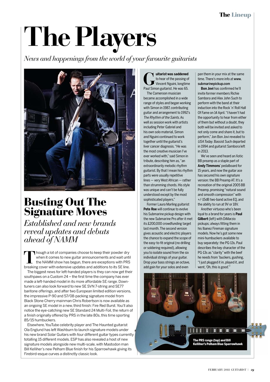 Guitarist Preview Pages