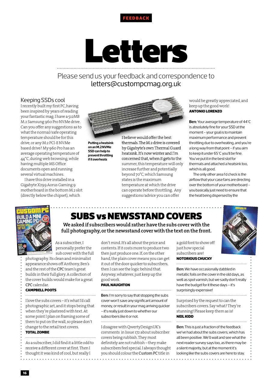 Custom PC UK Preview Pages