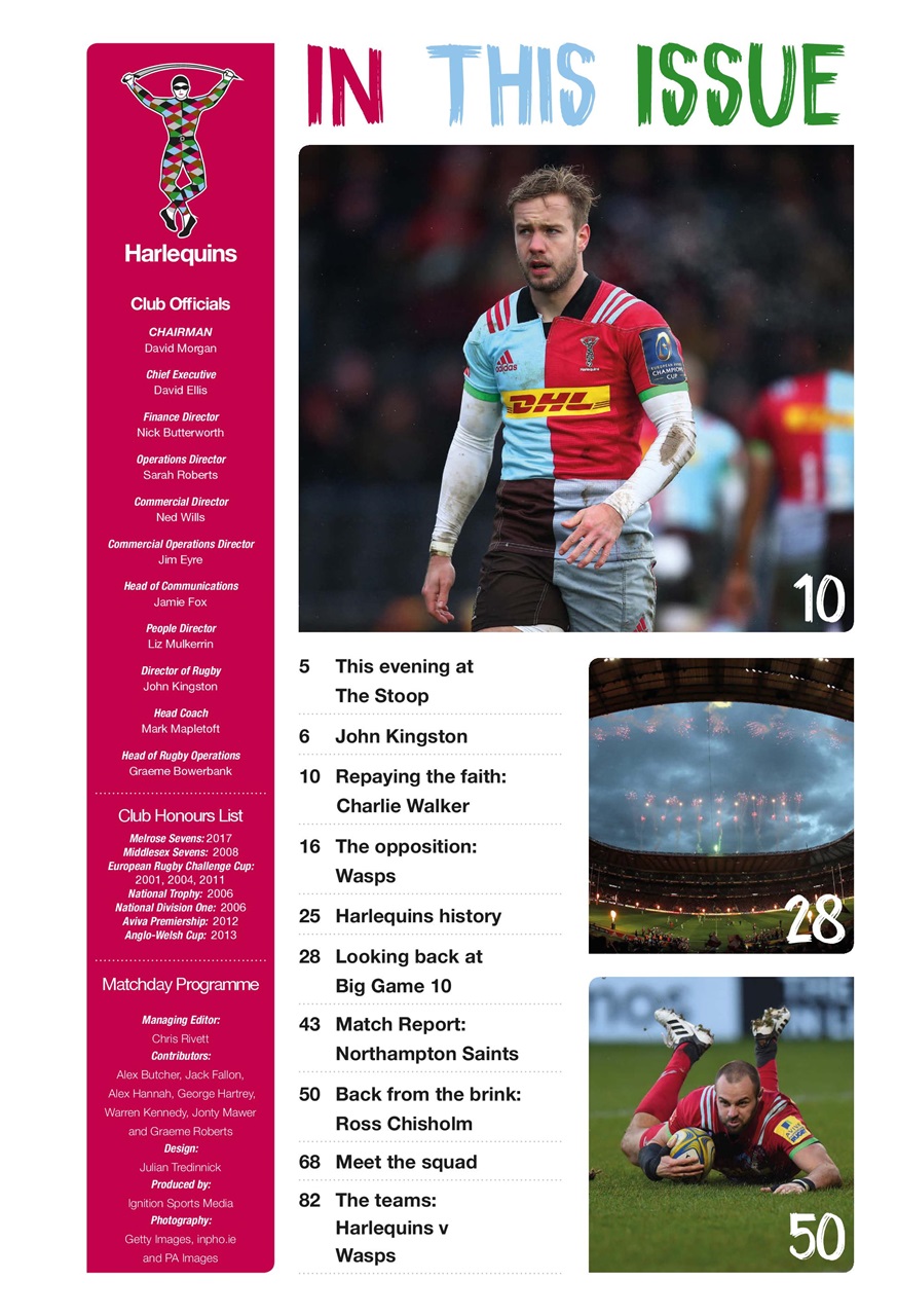 Harlequins Preview Pages