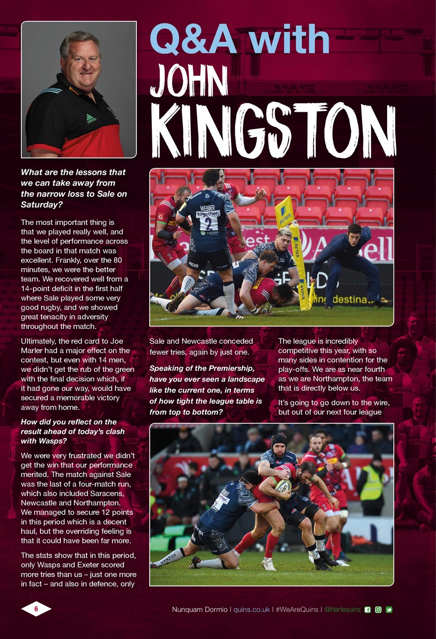 Harlequins Preview Pages
