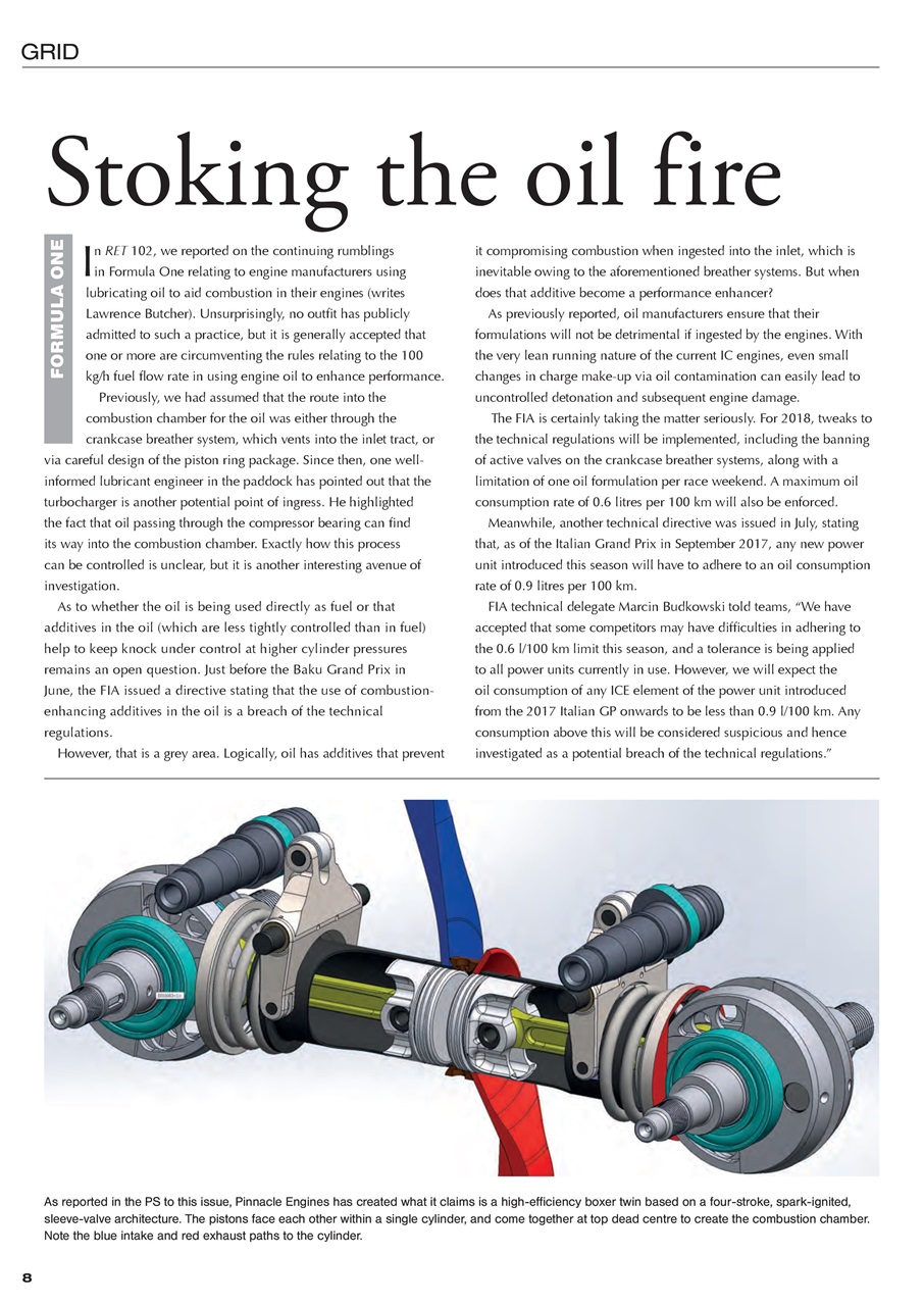 Race Engine Technology Preview Pages