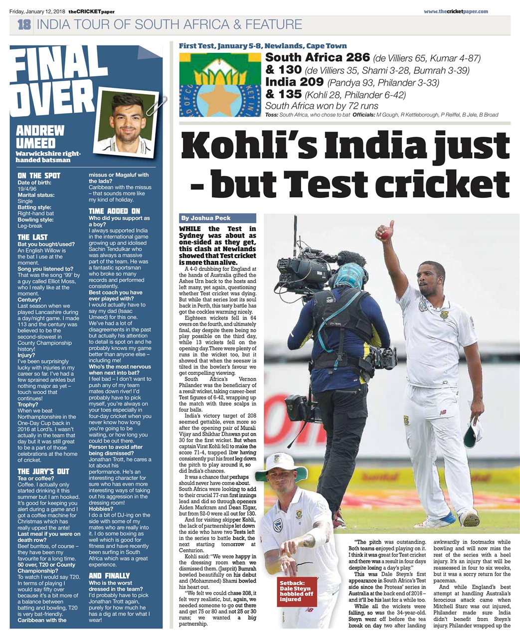 The Cricket Paper Preview Pages