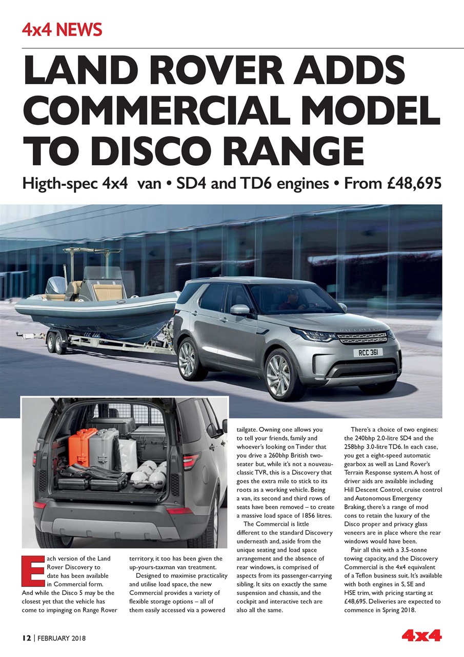 Overlander 4X4 Preview Pages