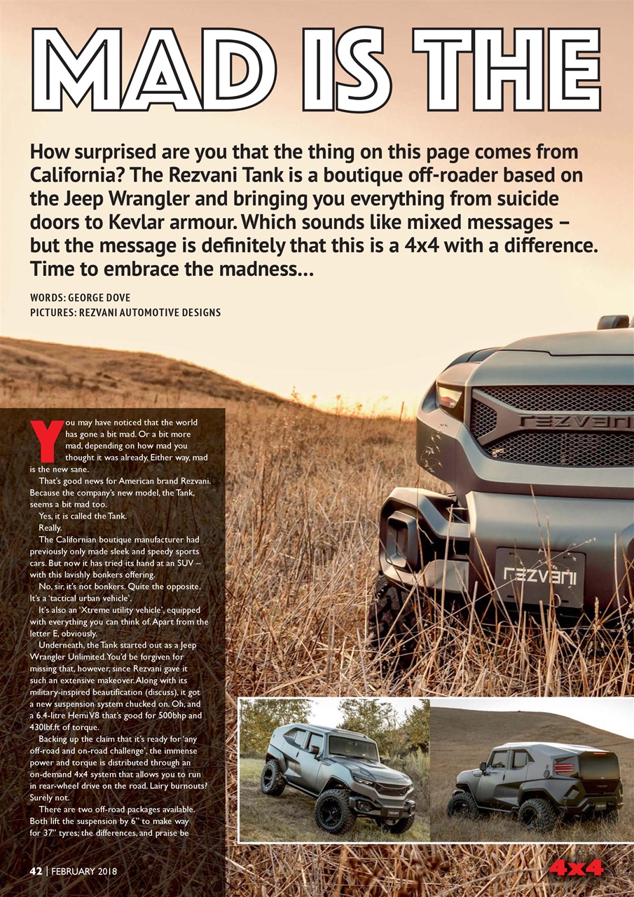 Overlander 4X4 Preview Pages