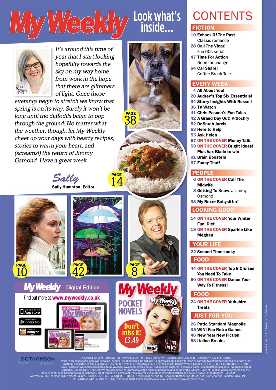 My Weekly Preview Pages