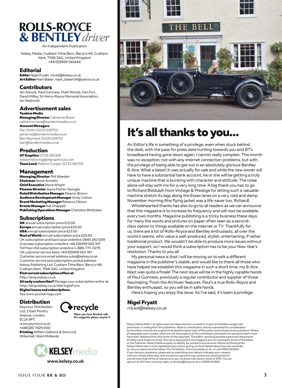 Rolls-Royce & Bentley Driver Preview Pages