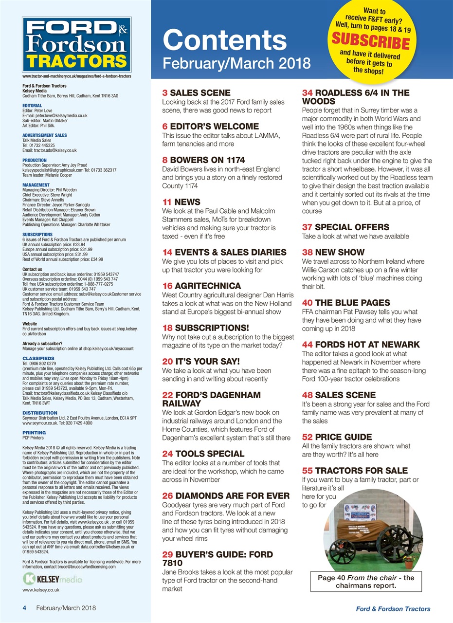 Ford & Fordson Preview Pages