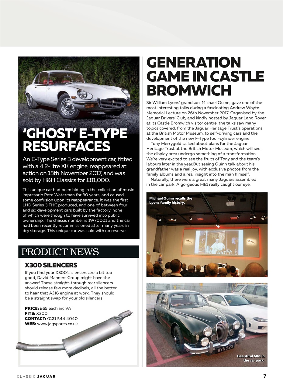 Classic Jaguar Preview Pages