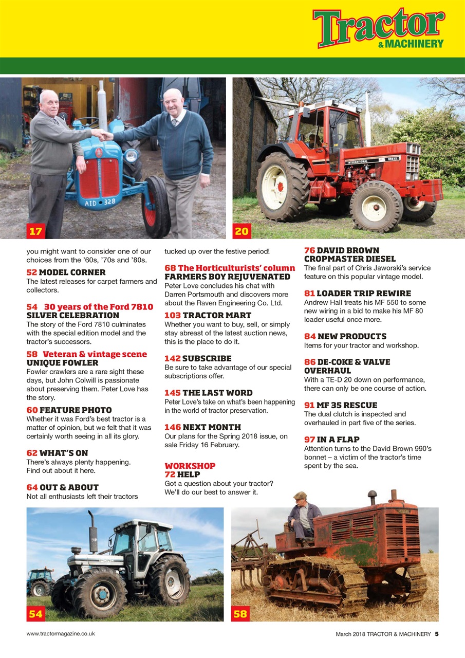 Tractor & Machinery Preview Pages