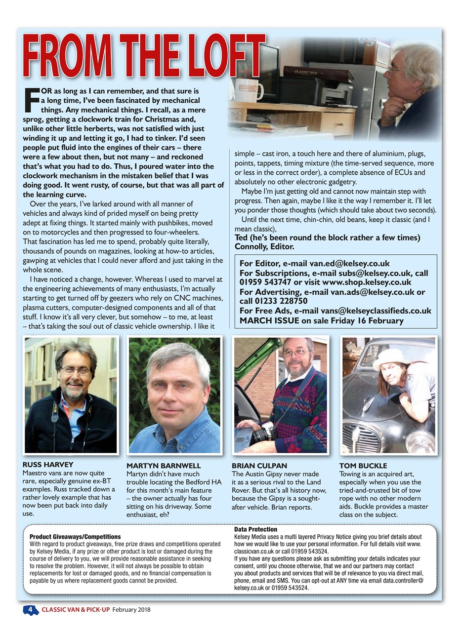 Classic Van & Pick-up Preview Pages
