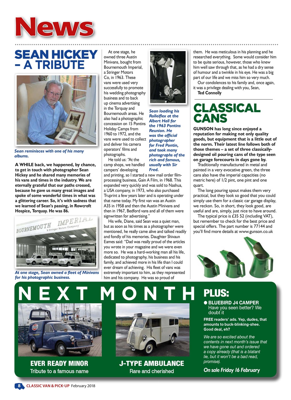 Classic Van & Pick-up Preview Pages