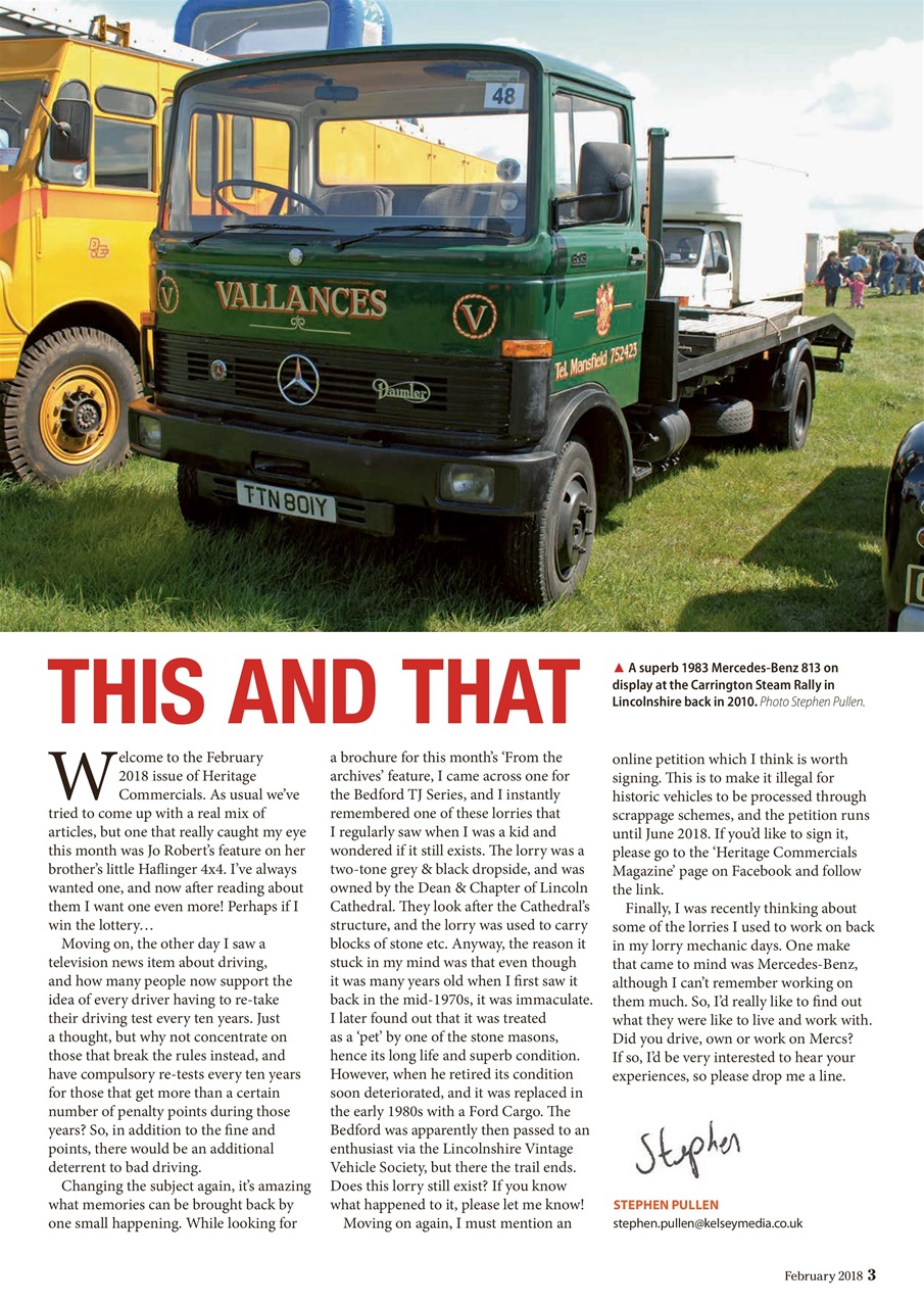 Heritage Commercials Magazine Preview Pages