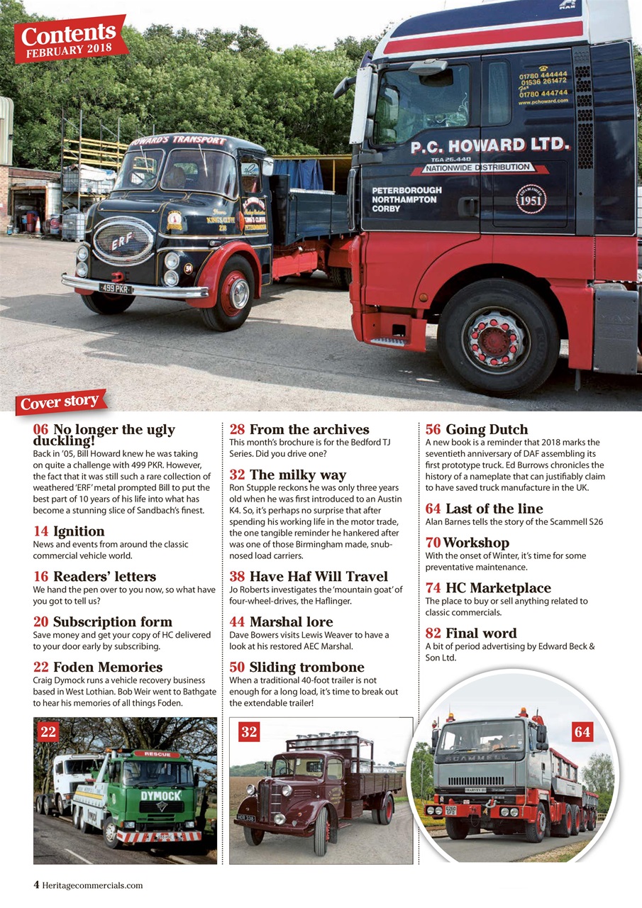 Heritage Commercials Magazine Preview Pages