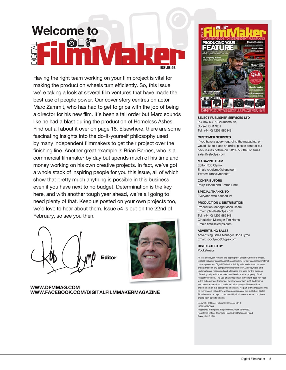 Digital FilmMaker Preview Pages