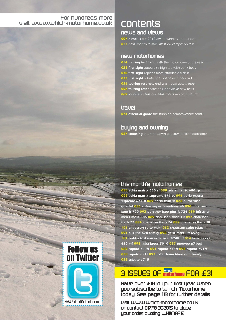 What Motorhome magazine Preview Pages