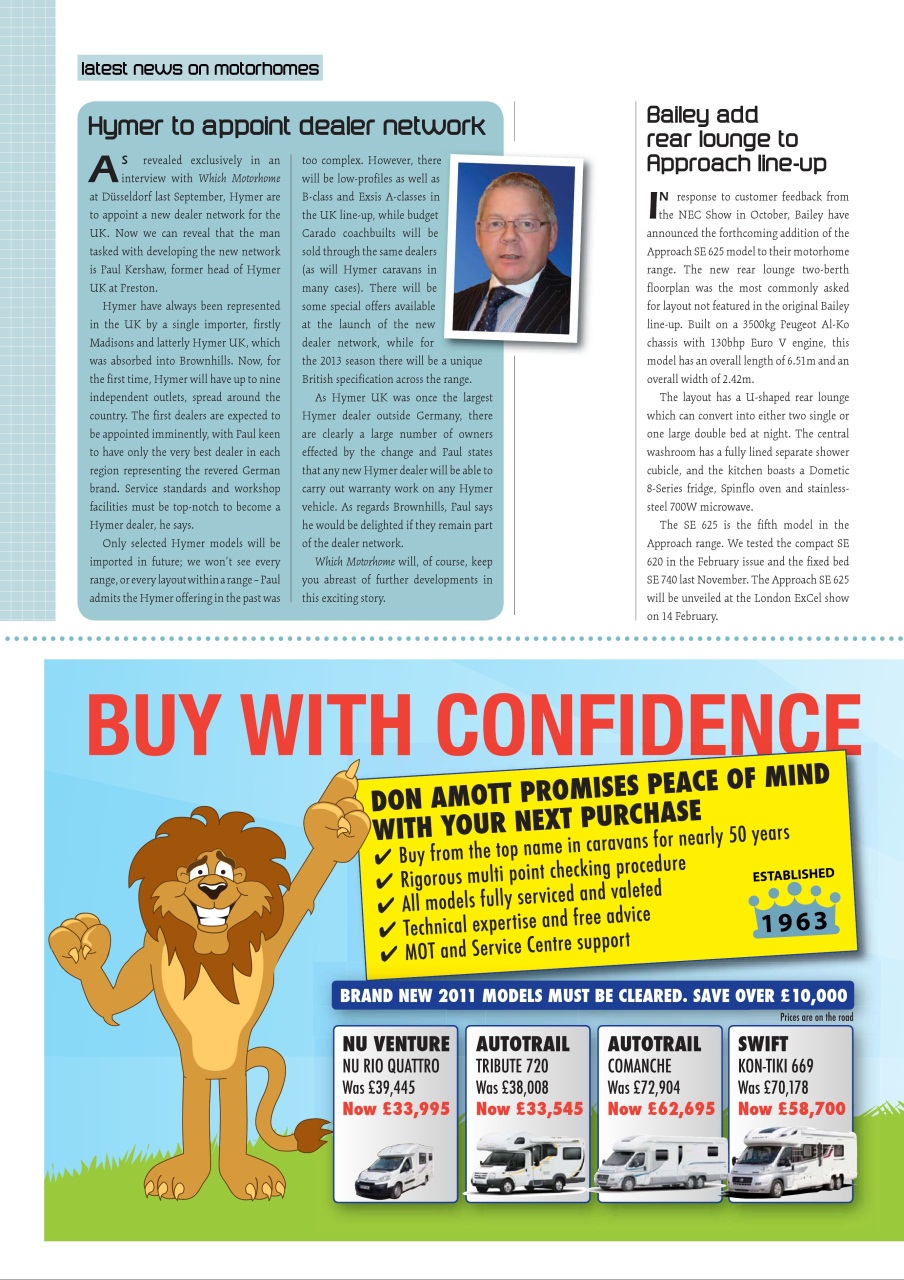 What Motorhome magazine Preview Pages