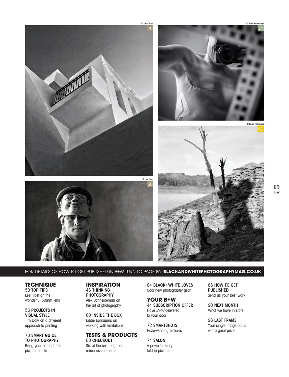 Black+White Photography Preview Pages