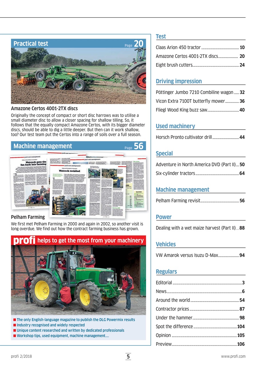 Profi International Preview Pages