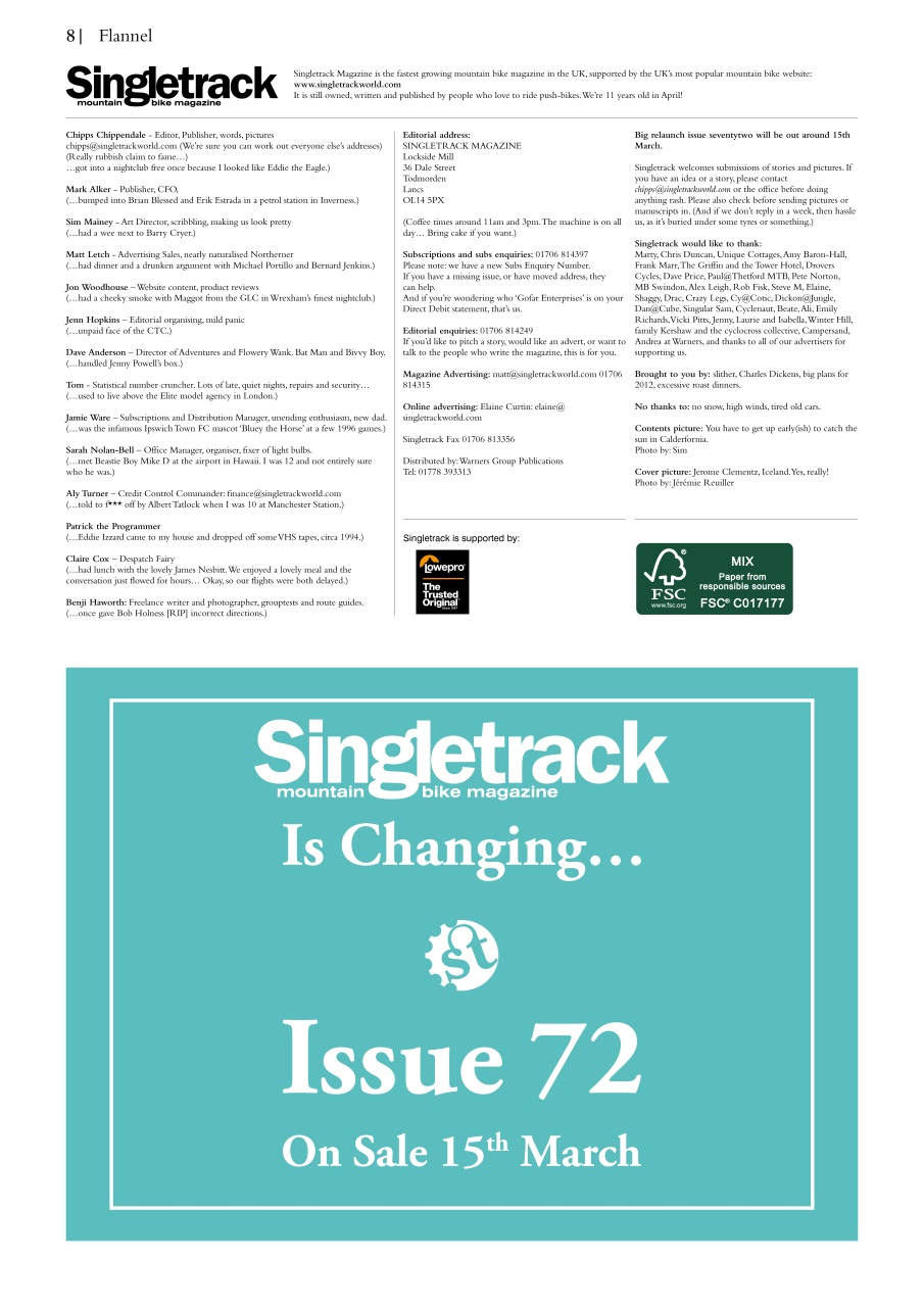 Singletrack Preview Pages