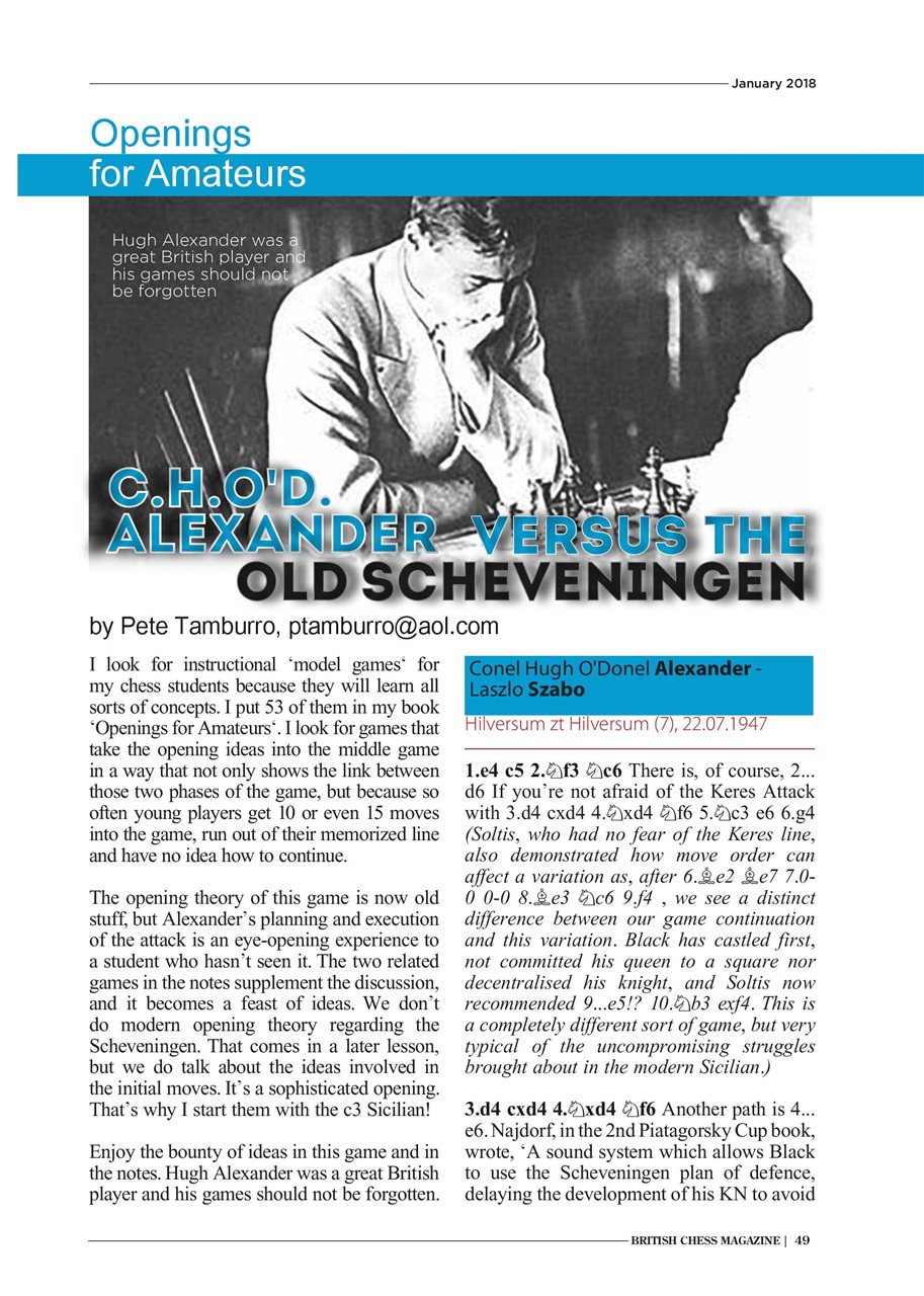 British Chess Magazine Preview Pages