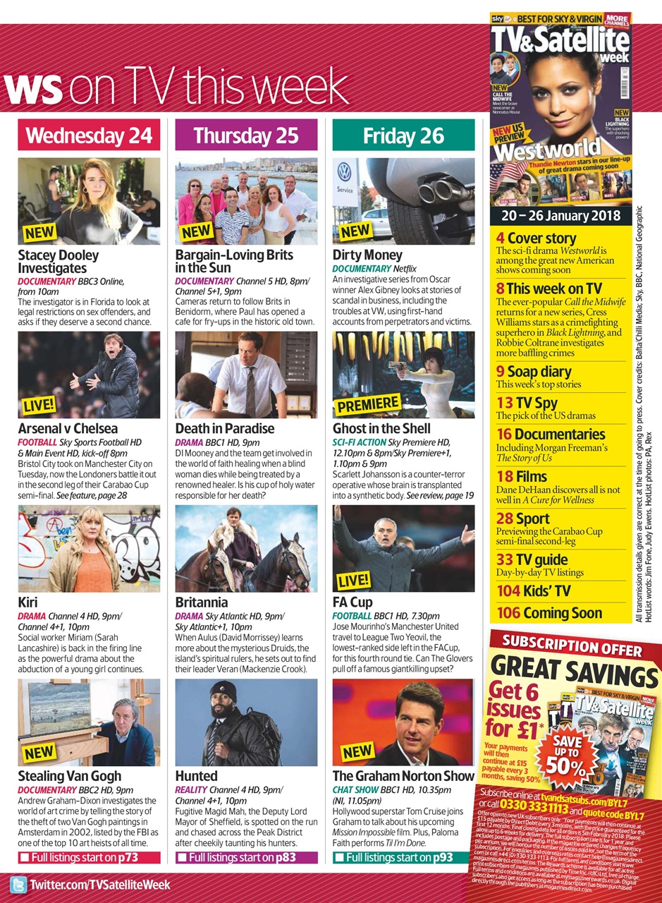 TV & Satellite Week Preview Pages