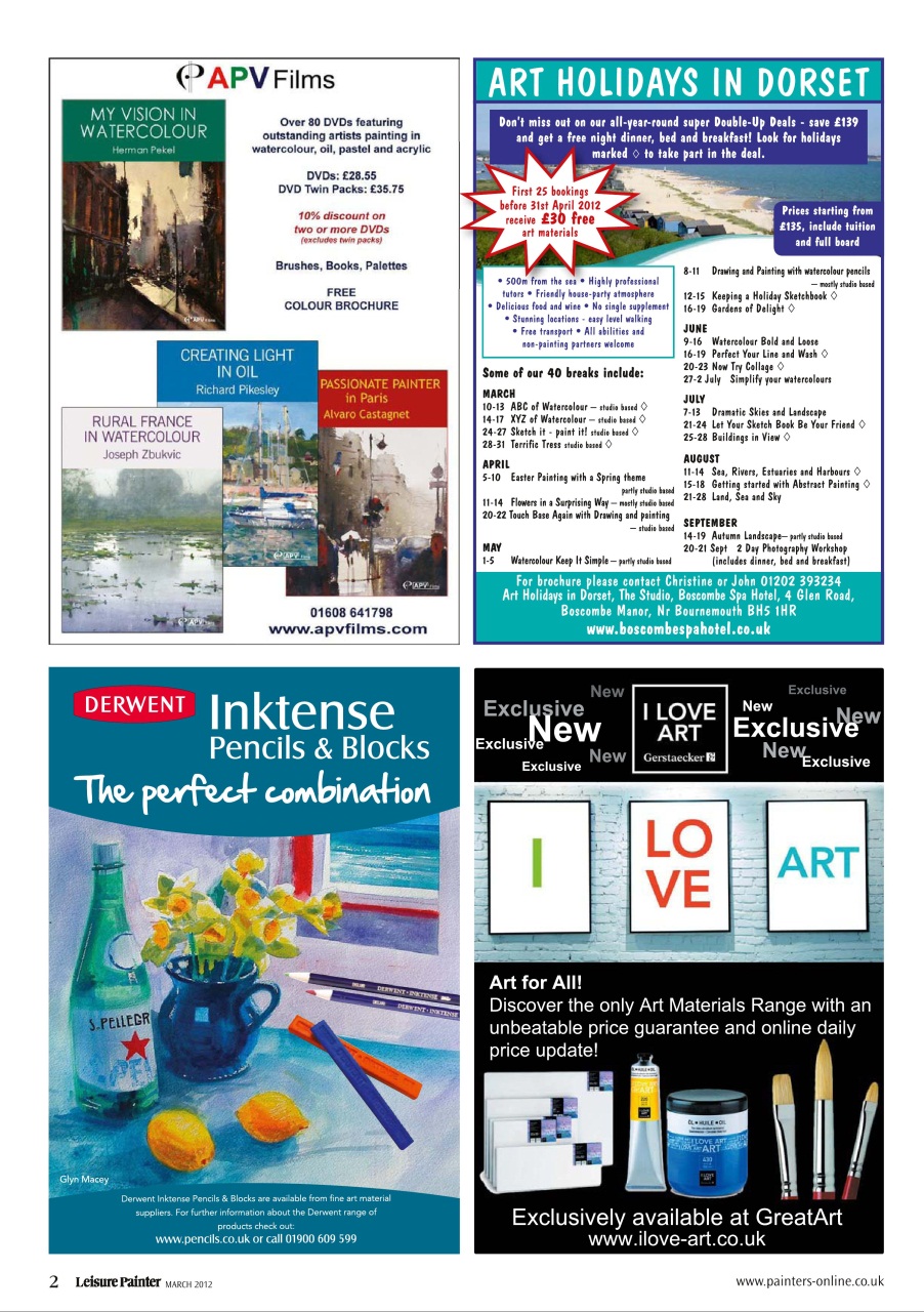 Leisure Painter & The Artist Preview Pages