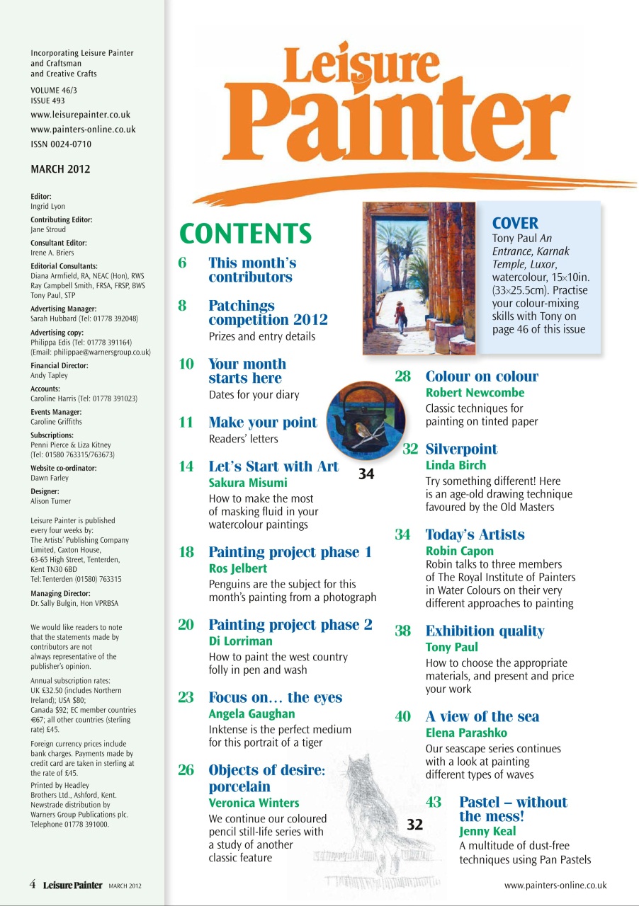Leisure Painter & The Artist Preview Pages