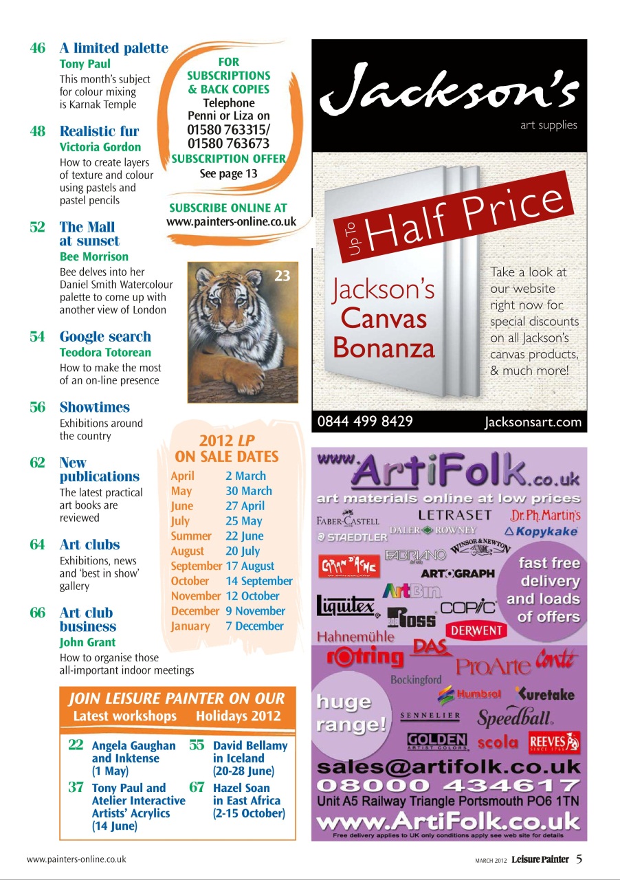 Leisure Painter & The Artist Preview Pages