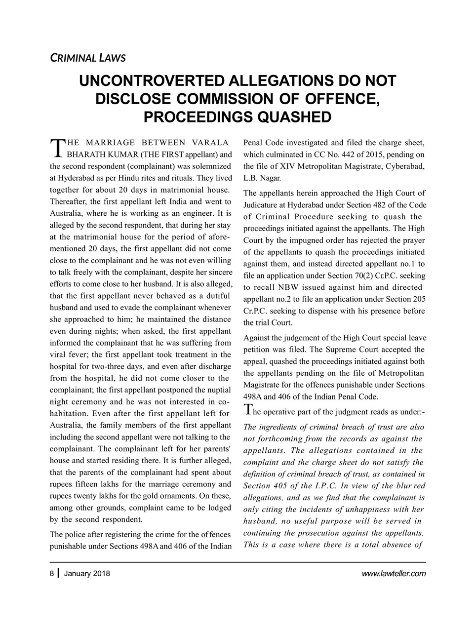 Lawteller – A Legal Awareness Magazine Preview Pages