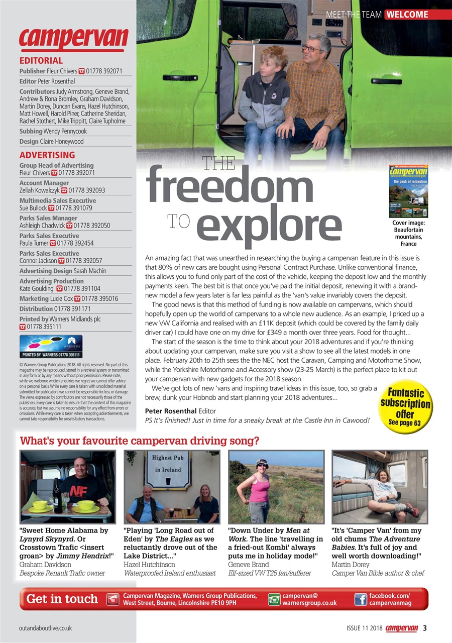 Campervan Preview Pages