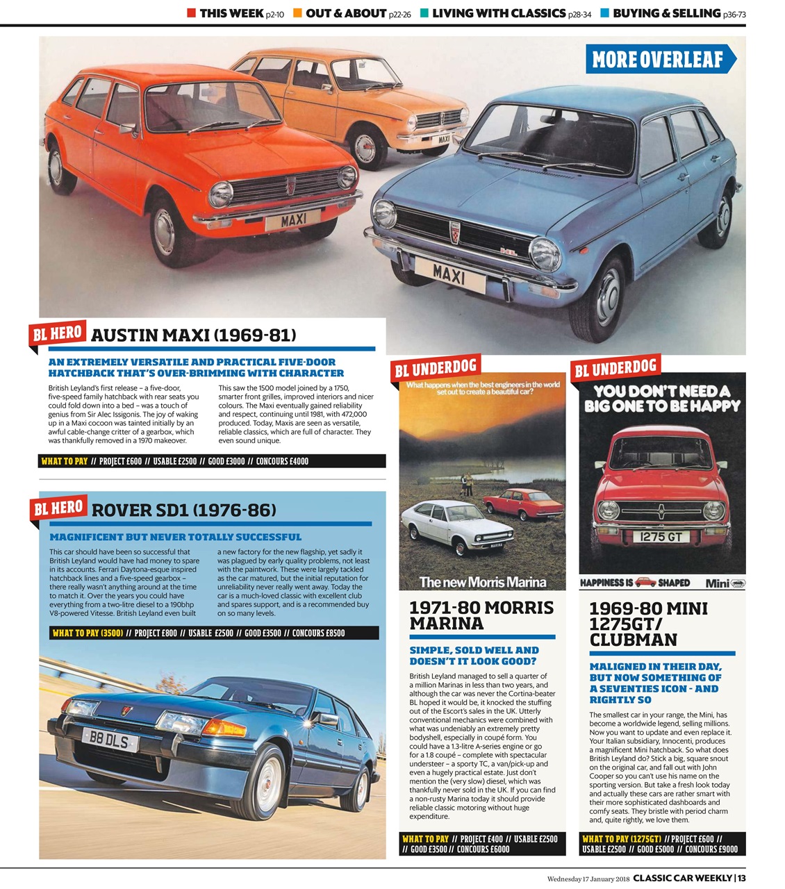 Classic Car Weekly Preview Pages