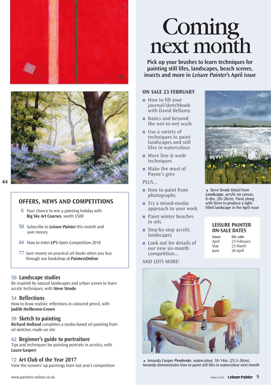 Leisure Painter & The Artist Preview Pages