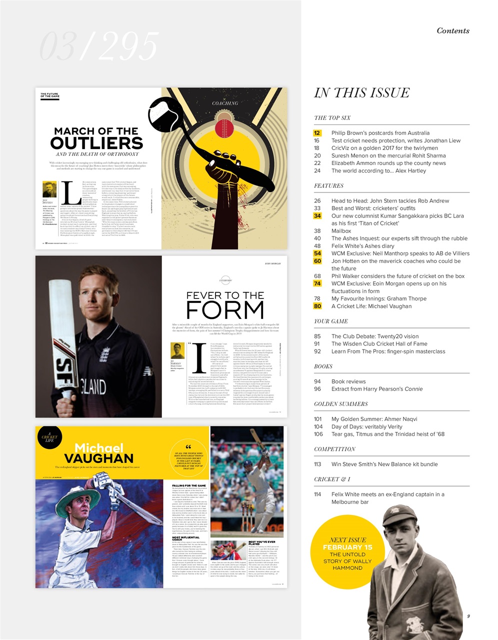 Wisden Cricket Monthly Preview Pages