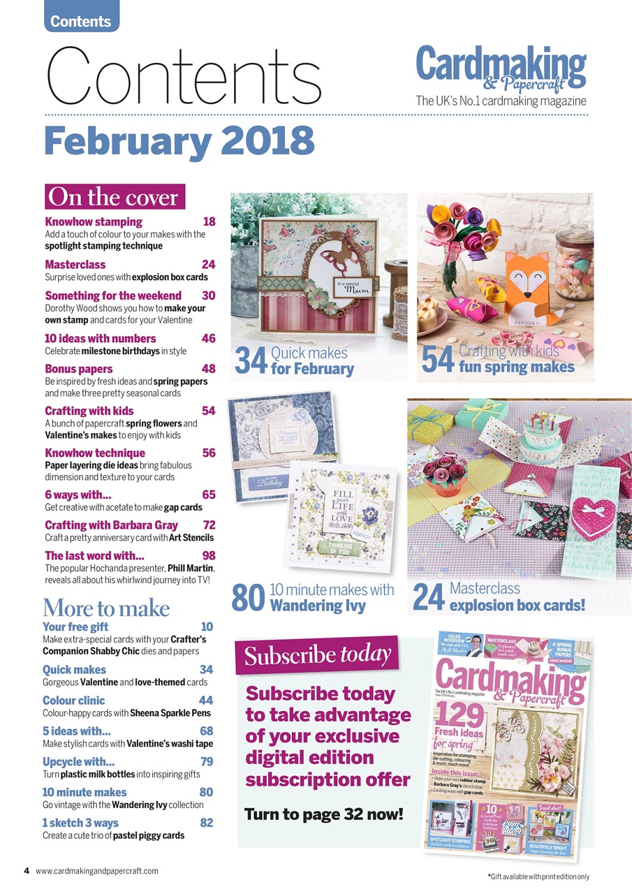 Cardmaking & Papercraft Preview Pages