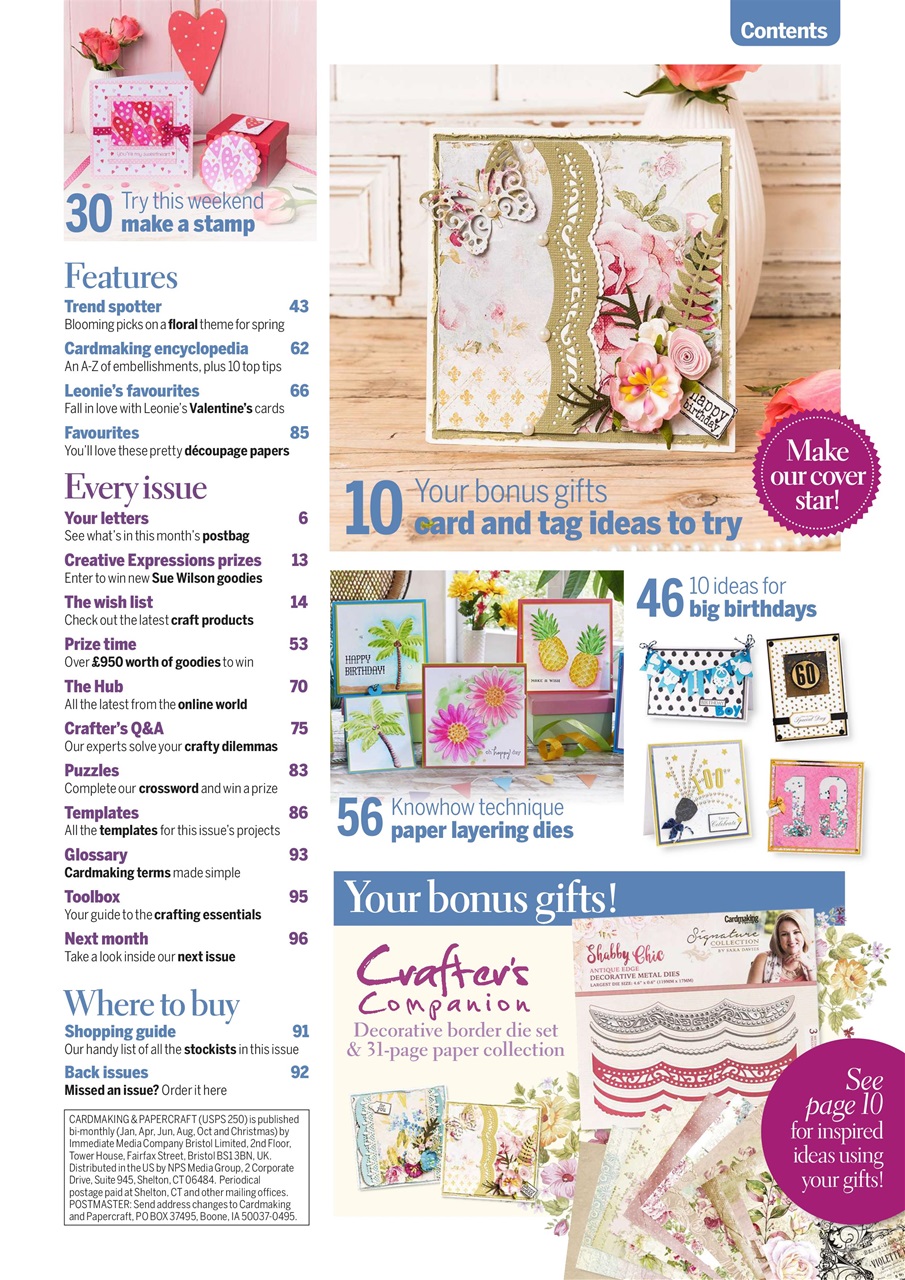Cardmaking & Papercraft Preview Pages