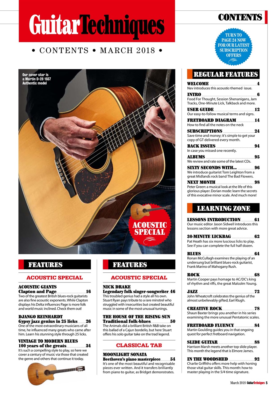 Guitar Techniques Preview Pages