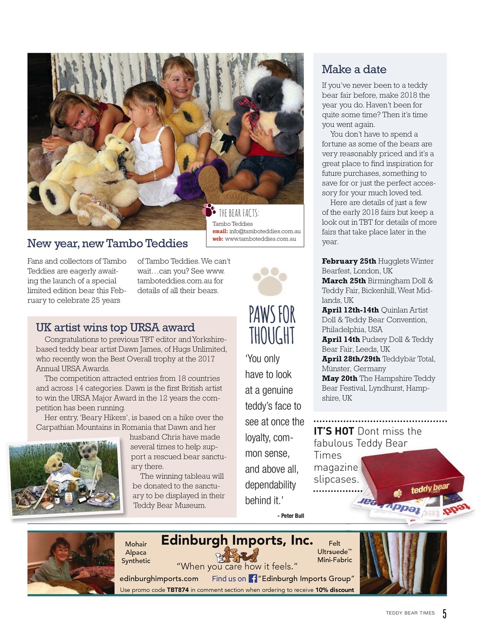 Teddy Bear Times Preview Pages