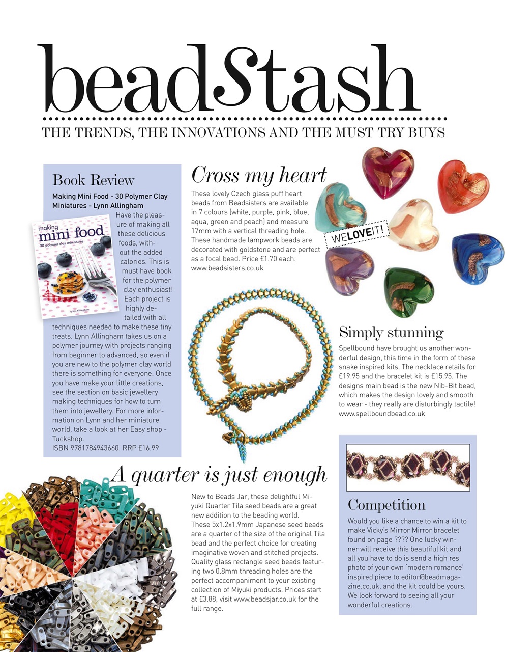 Bead & Jewellery Magazine Preview Pages