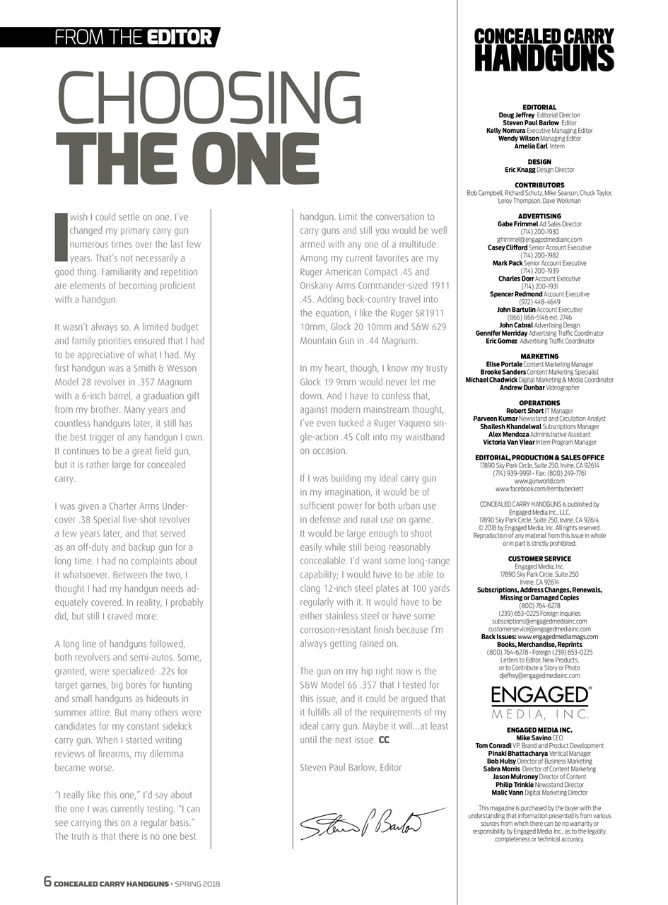 Concealed Carry Handguns Preview Pages