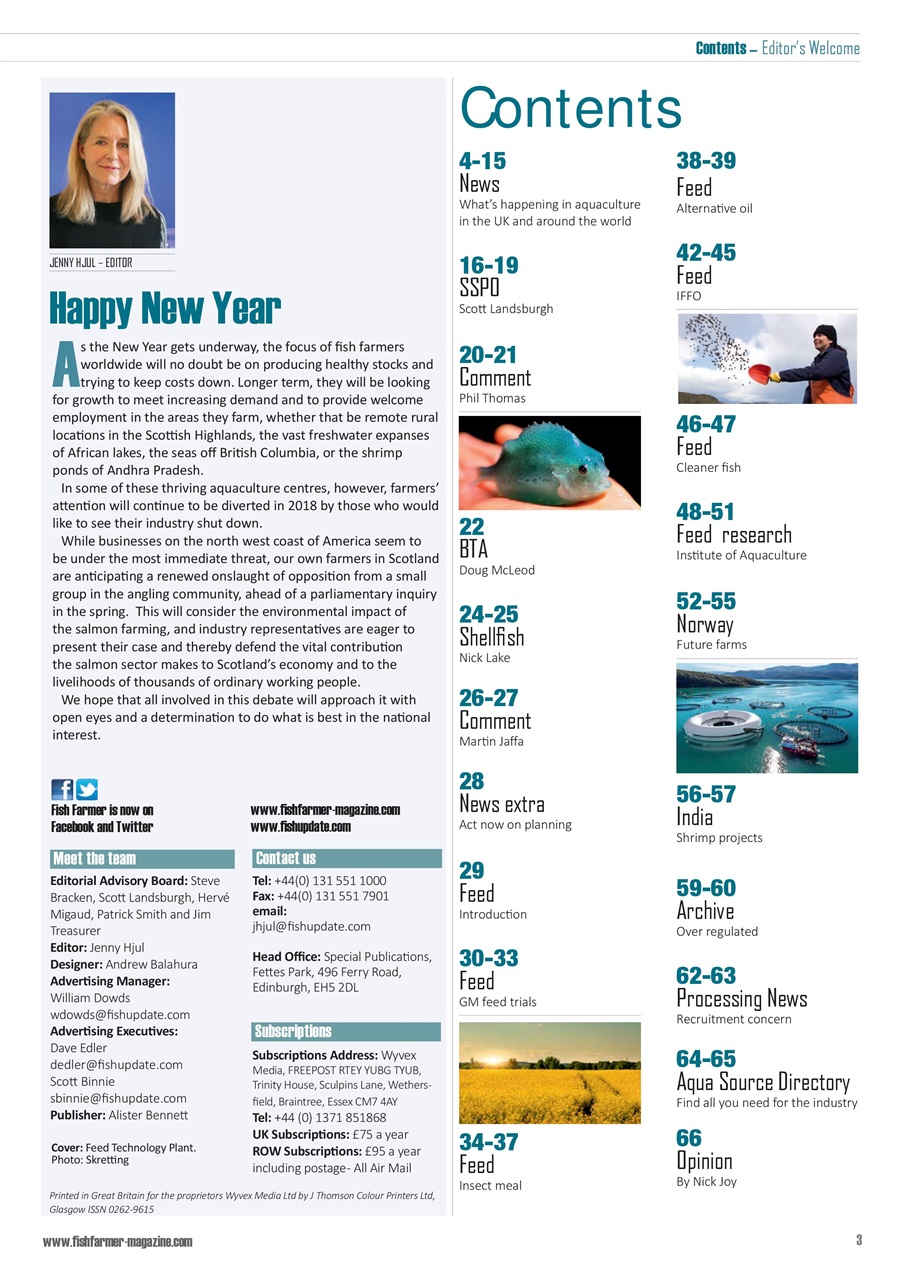 Fish Farmer Magazine Preview Pages